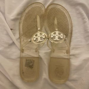 Tory Burch Authentic Clear Jellies size 10